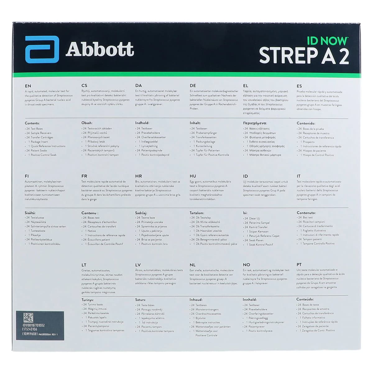 Abbott ID NOW Strep A 2 Test Kit, CLIA Waived, Throat Swab, 24 Tests/Box thumbnail 8