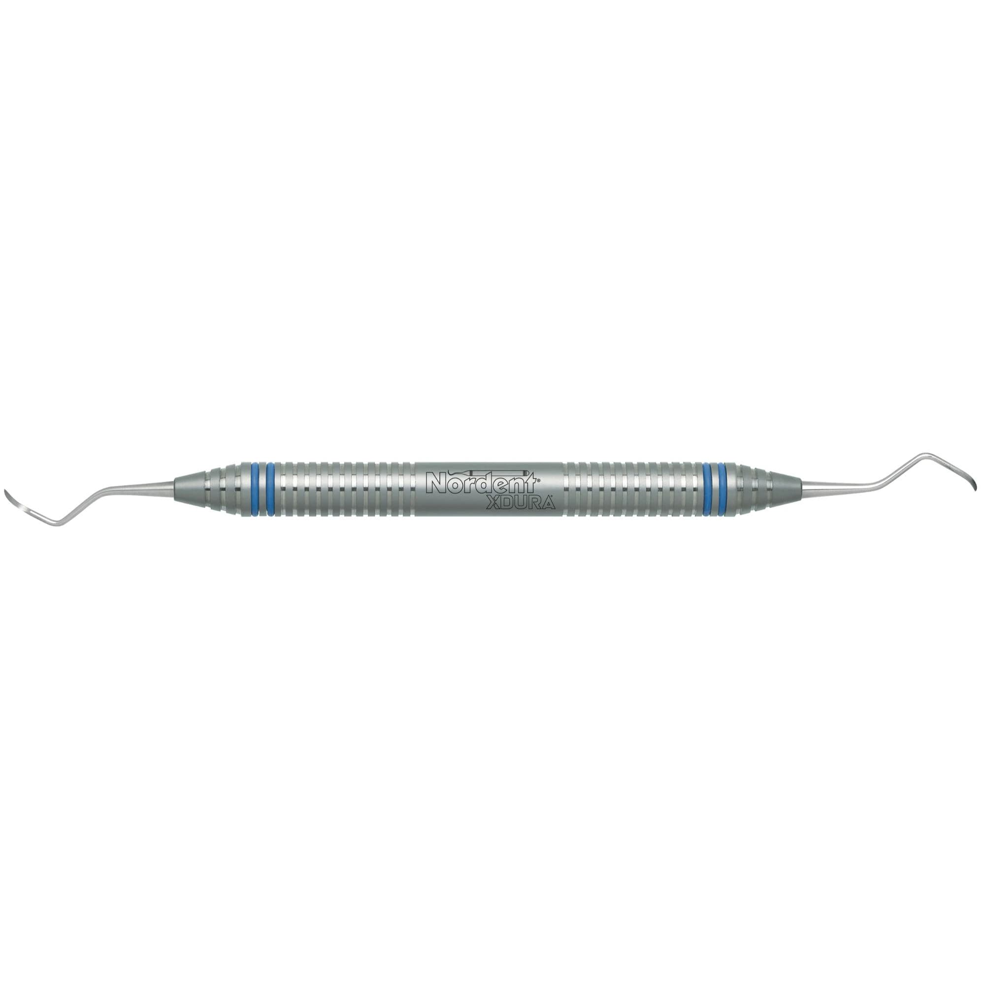 XDURA® Universal Curettes - McCall #13S-14S - DuraLite® ColorRings Handle, Double-Ended - XDURA&reg; Universal Curettes - McCall #13S-14S - DuraLite&reg; ColorRings - Image 1