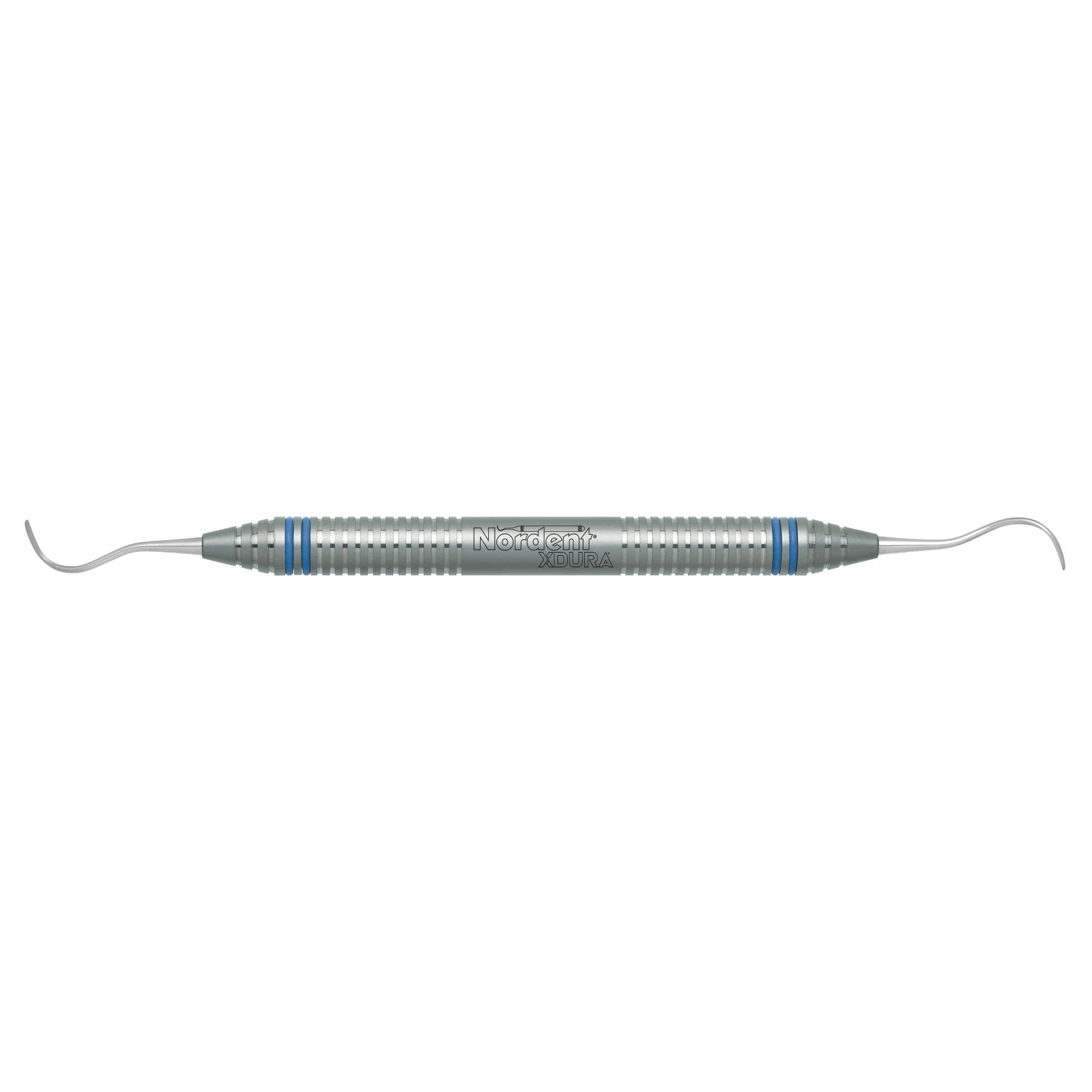 Nordent XDURA Universal Curette, Double-Ended McCall #17S-18S, DuraLite ColorRings Handle - XDURA&reg; Universal Curettes - McCall #17S-18S - DuraLite&reg; ColorRings - Image 1