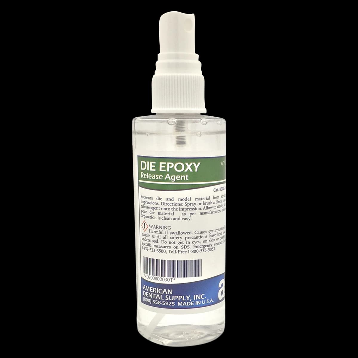 American Dental Supply Die Epoxy Release Agent Spray, 4 oz Bottle, Type 8000 - Die Epoxy Release Agent 4oz Spray - Image 1