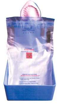 Safe-T Non-Biohazard Bag, Single Pocket, 6" x 6", 500/Box thumbnail 2