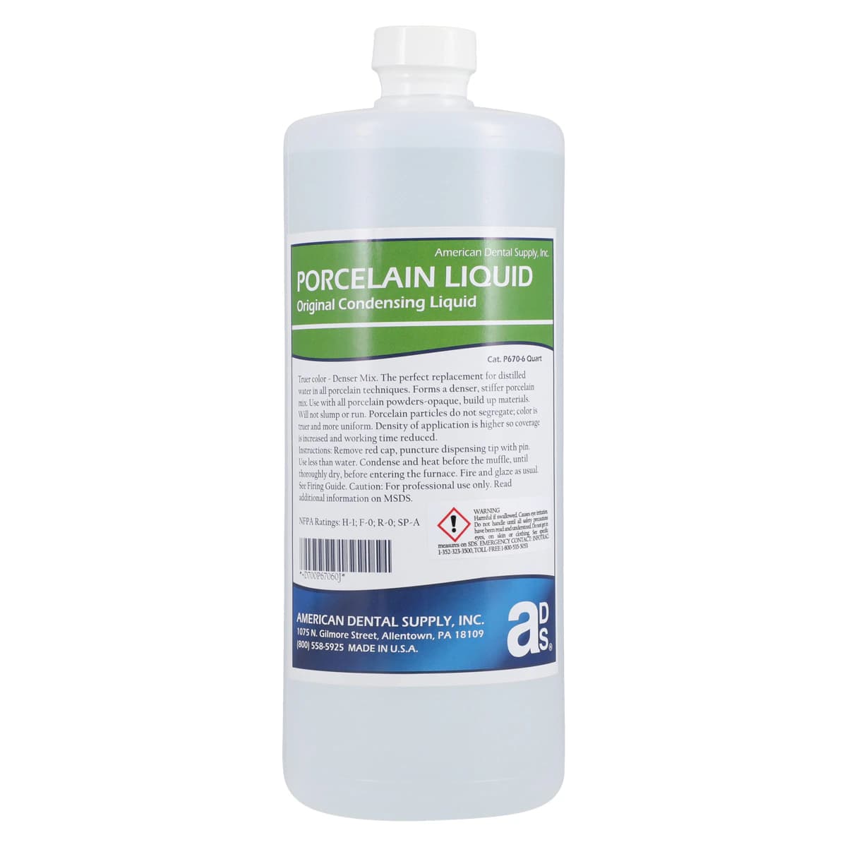 The Original Porcelain Condensing Liquid, Quart (32 oz) Refill, 1/Bottle - The Original Porcelain Liquid Quart Refill - Image 1
