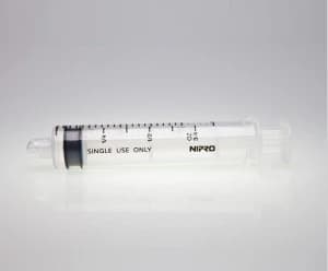 Nipro Medical Syringe Eccentric Luer Tip, 20cc, Low Dead Space, Polypropylene, Sterile, 500/Case - Syringe Eccentric Luer Tip - Image 1