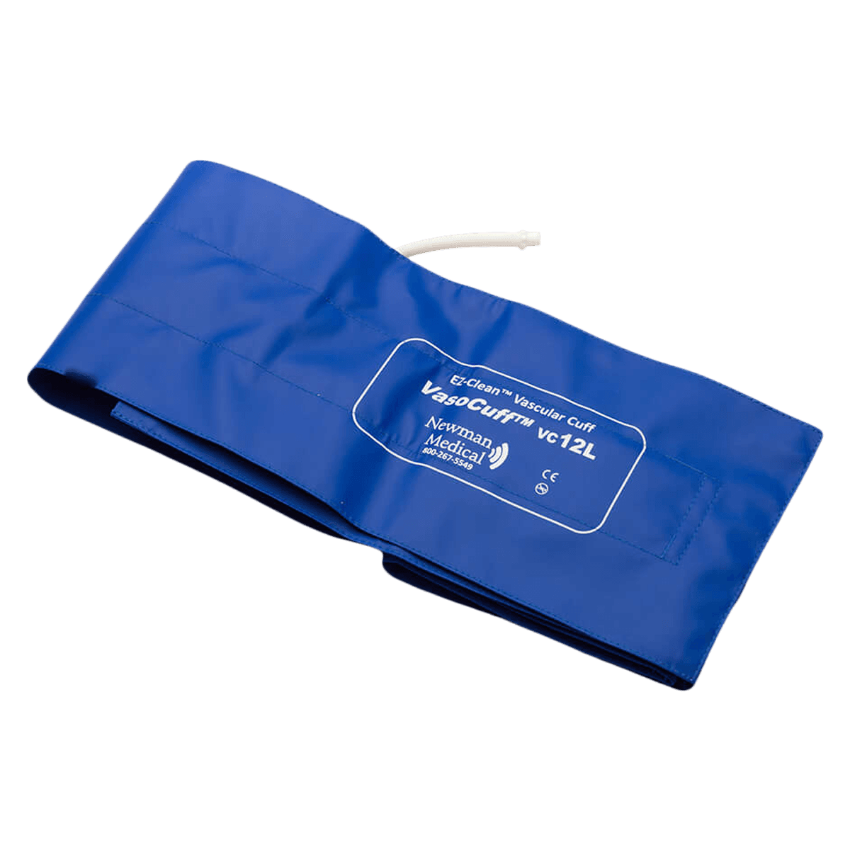Newman Medical VasoCuff EZ-Clean Vascular Cuff, Size 12cm, Blue, Latex-Free - Cuff Vascular EZ Cln 12cm Long - Image 1