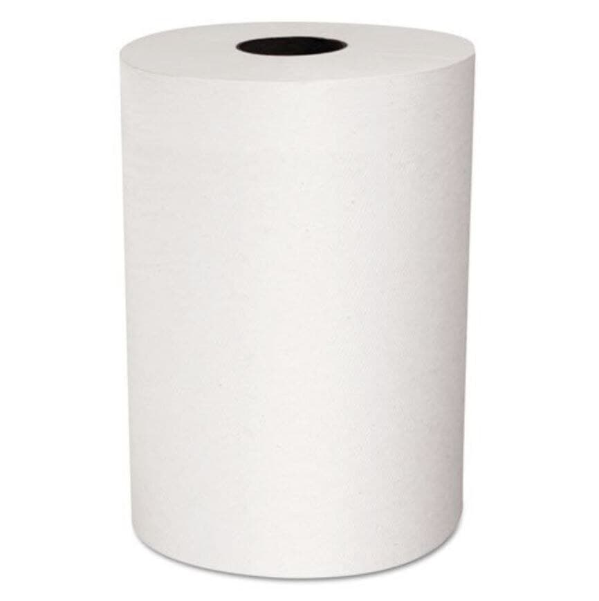 Scott® Slimroll Hardwound Towel Roll, 2-Ply, White, 8" x 580', 6 Rolls/Carton - Scott® Slimroll Hardwound Towel Roll 2-Ply White Carton of 6 - Image 1