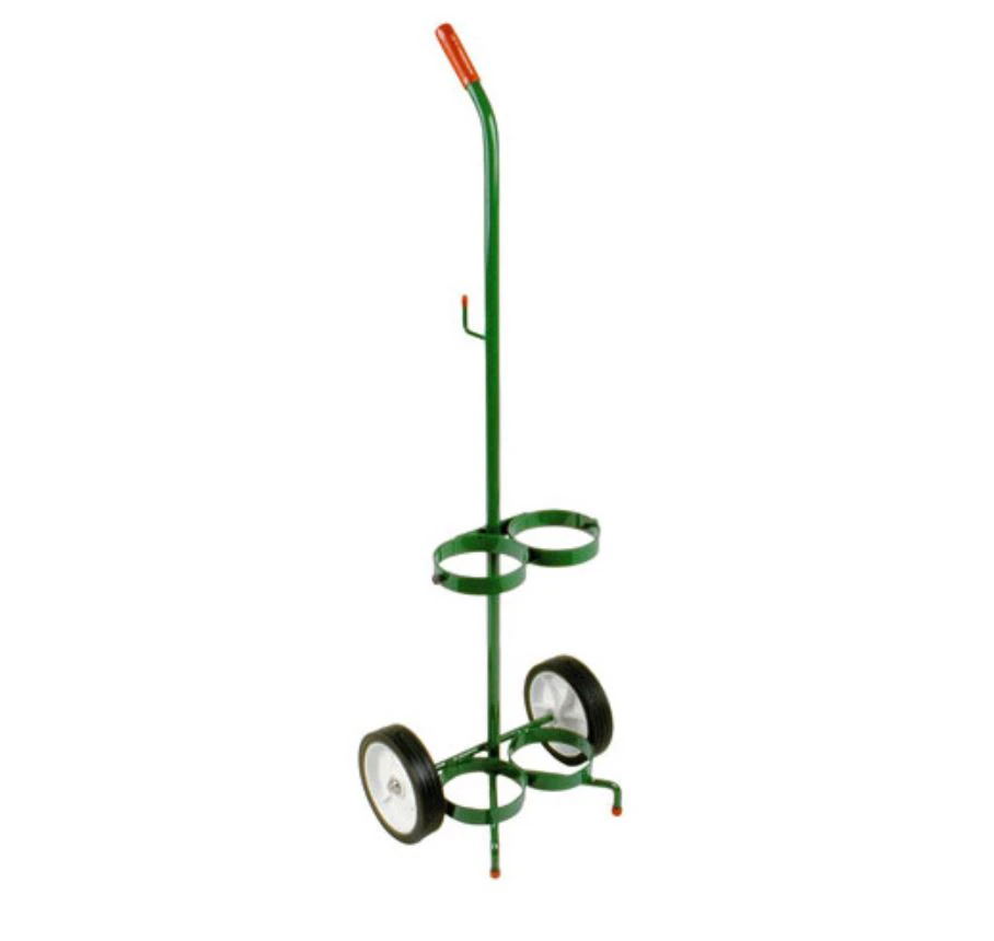 Anthony Welded Products Dual Cylinder Transport Cart, 41" Green - Cart Transport Dual Cylinder - Image 1