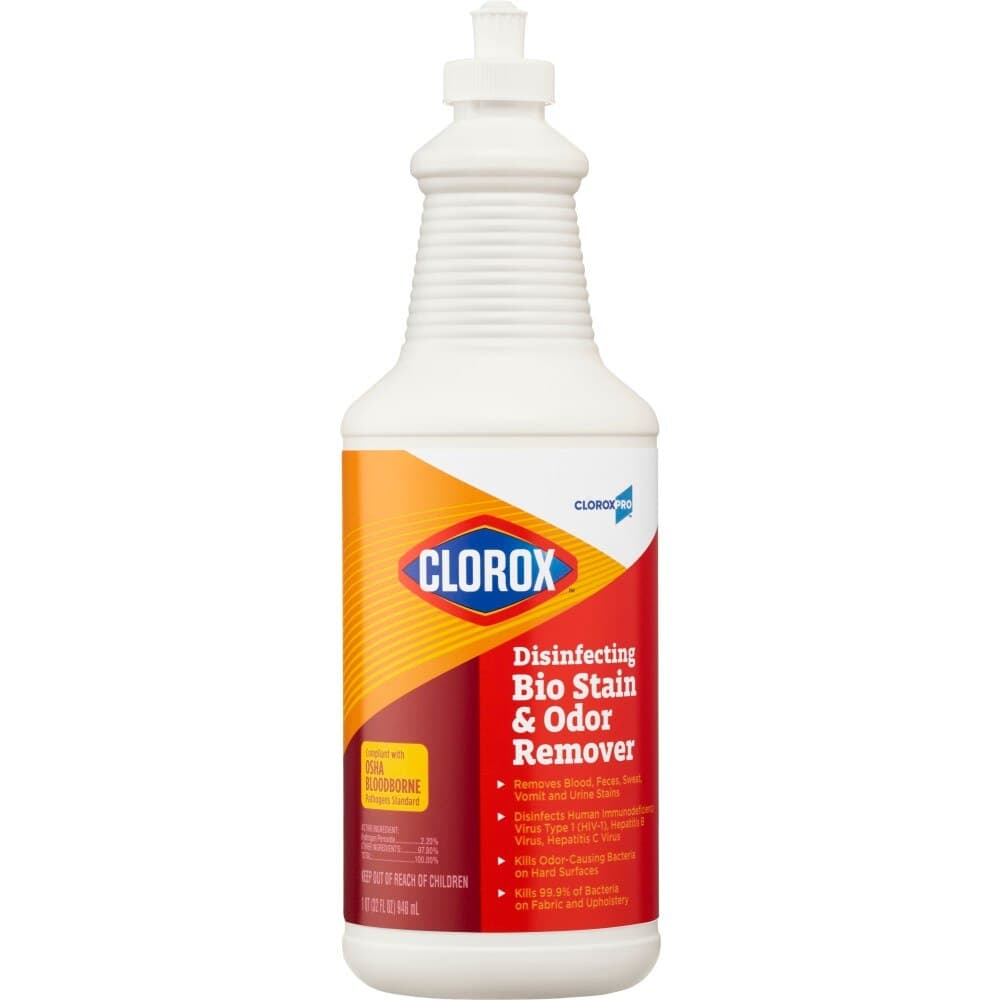 Clorox Bio Stain & Odor Remover Disinfectant, 32 oz Bottle - Clorox Disin Bio Stain&Odor - Image 1