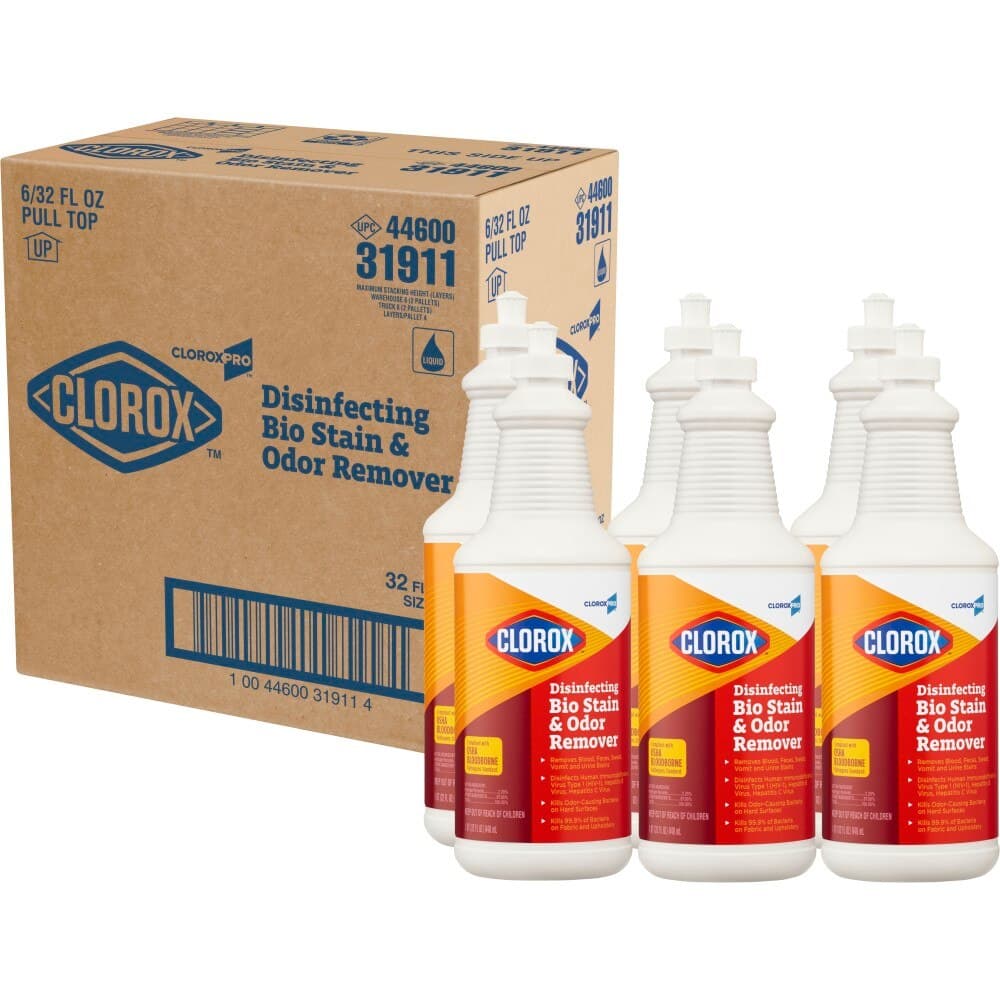 Clorox Bio Stain & Odor Remover Disinfectant, 32 oz Bottle thumbnail 2