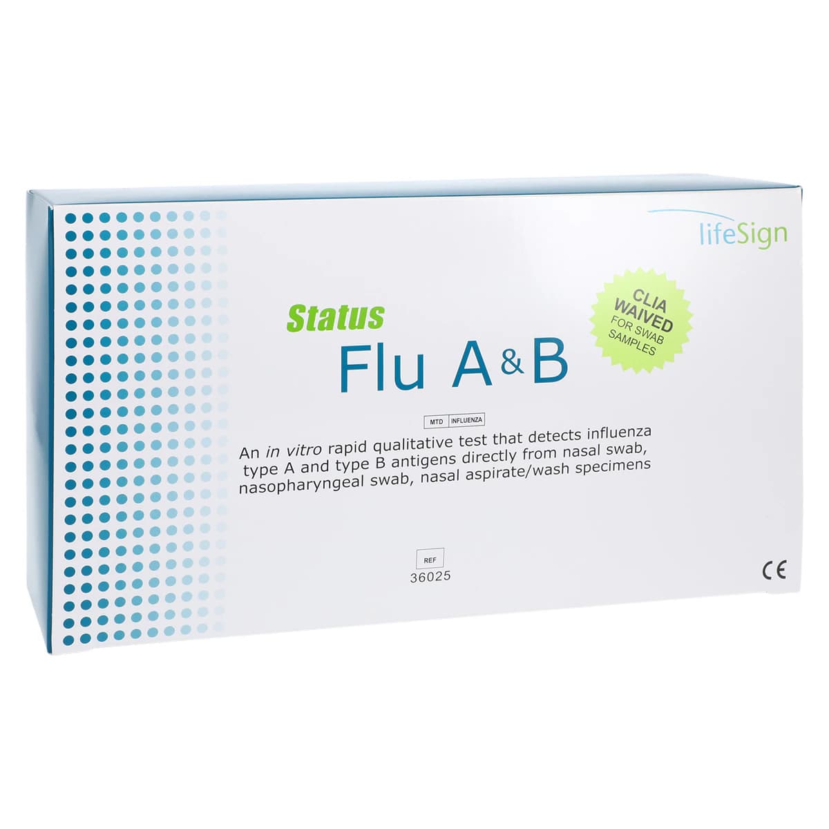Status Influenza A&B Test Kit, CLIA Waived, 25 Tests/Box - Status Flu Test Kit A&B - Image 1