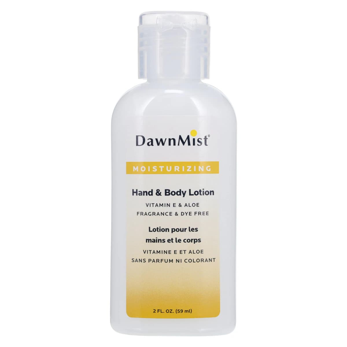 Dukal DawnMist Body Lotion, Fragrance Free & Dye Free, 2 oz, 144/Case - Lotion DawnMist DF/FF - Image 1