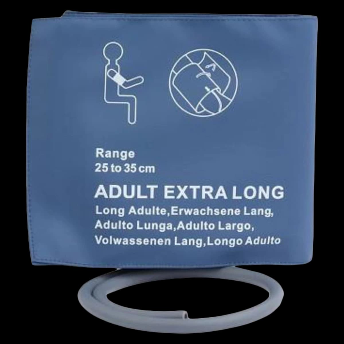 Philips Easy Care NIBP Cuff, Adult, Navy Blue, Latex-Free, for M1596B/M1597B Monitors, 1/Box - Cuff NIBP Easy Care Adult - Image 1