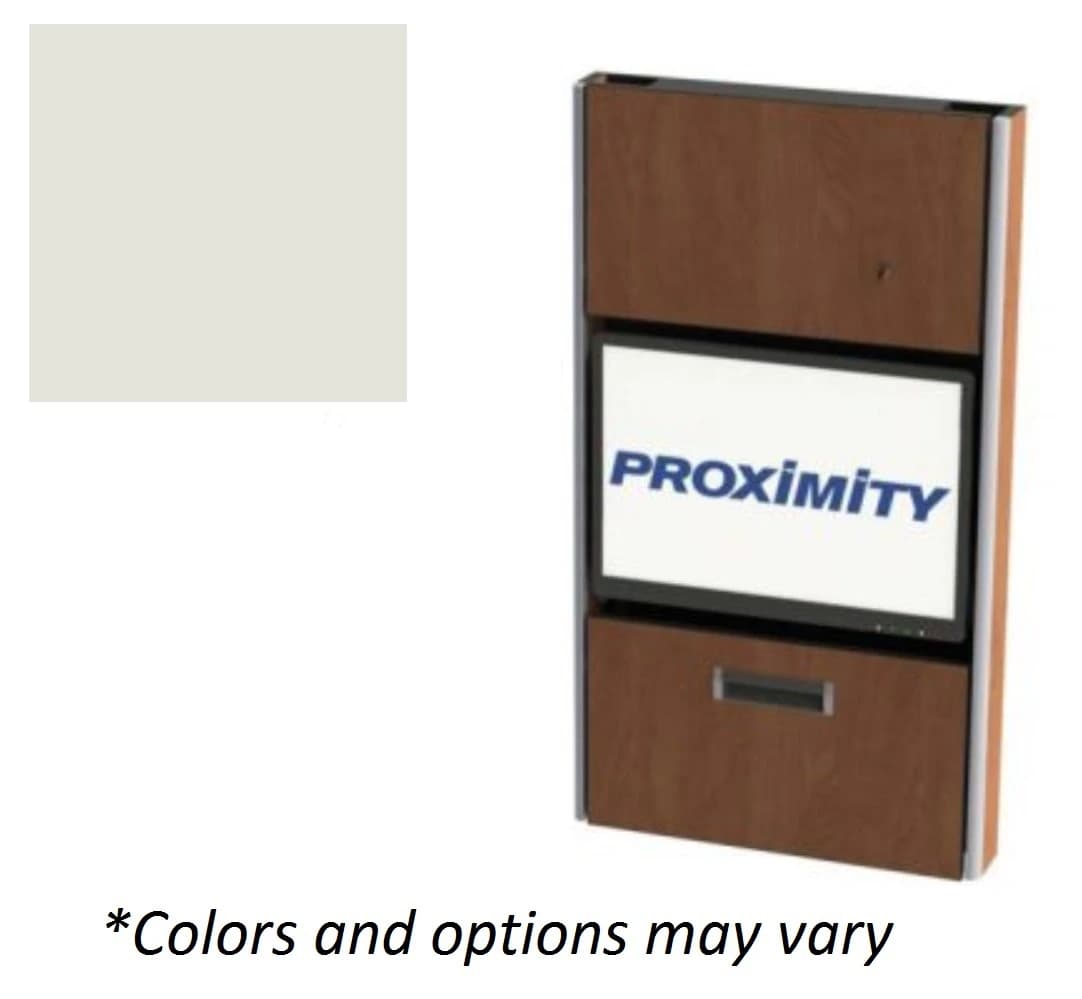 Embrace EXT-28-SLIM Open Wall Workstation Desk, Frosty White, Wood - EMBRACE EXT-28-SLIM OPEN Wall - Image 1