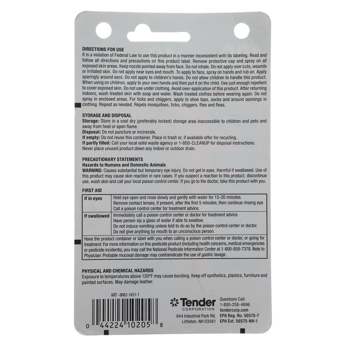 Ben's 100 Insect Repellent, 100% DEET, 1.25 oz Bottle thumbnail 2