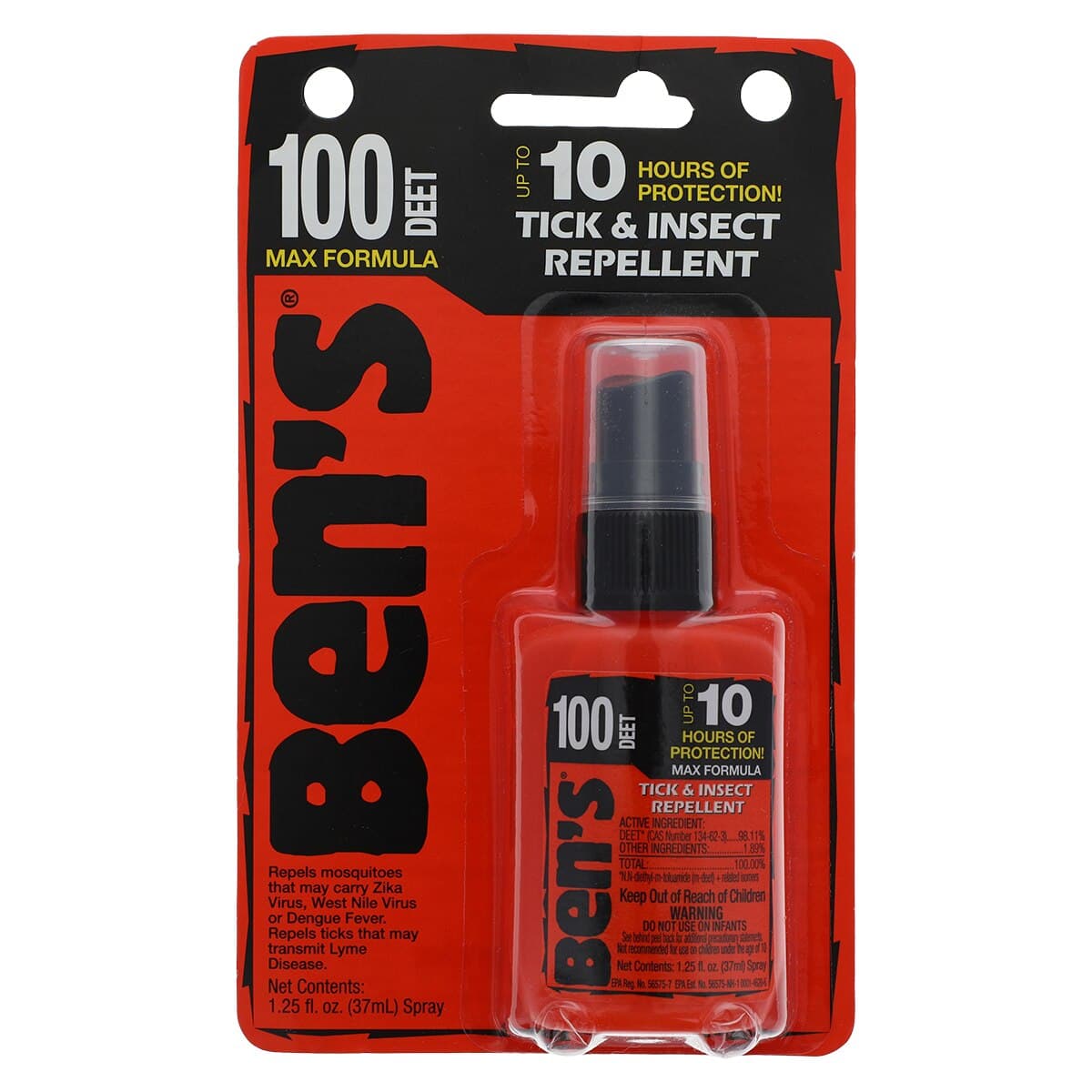 Ben's 100 Insect Repellent, 100% DEET, 1.25 oz Bottle - Insect Repellent Ben's 100 - Image 1