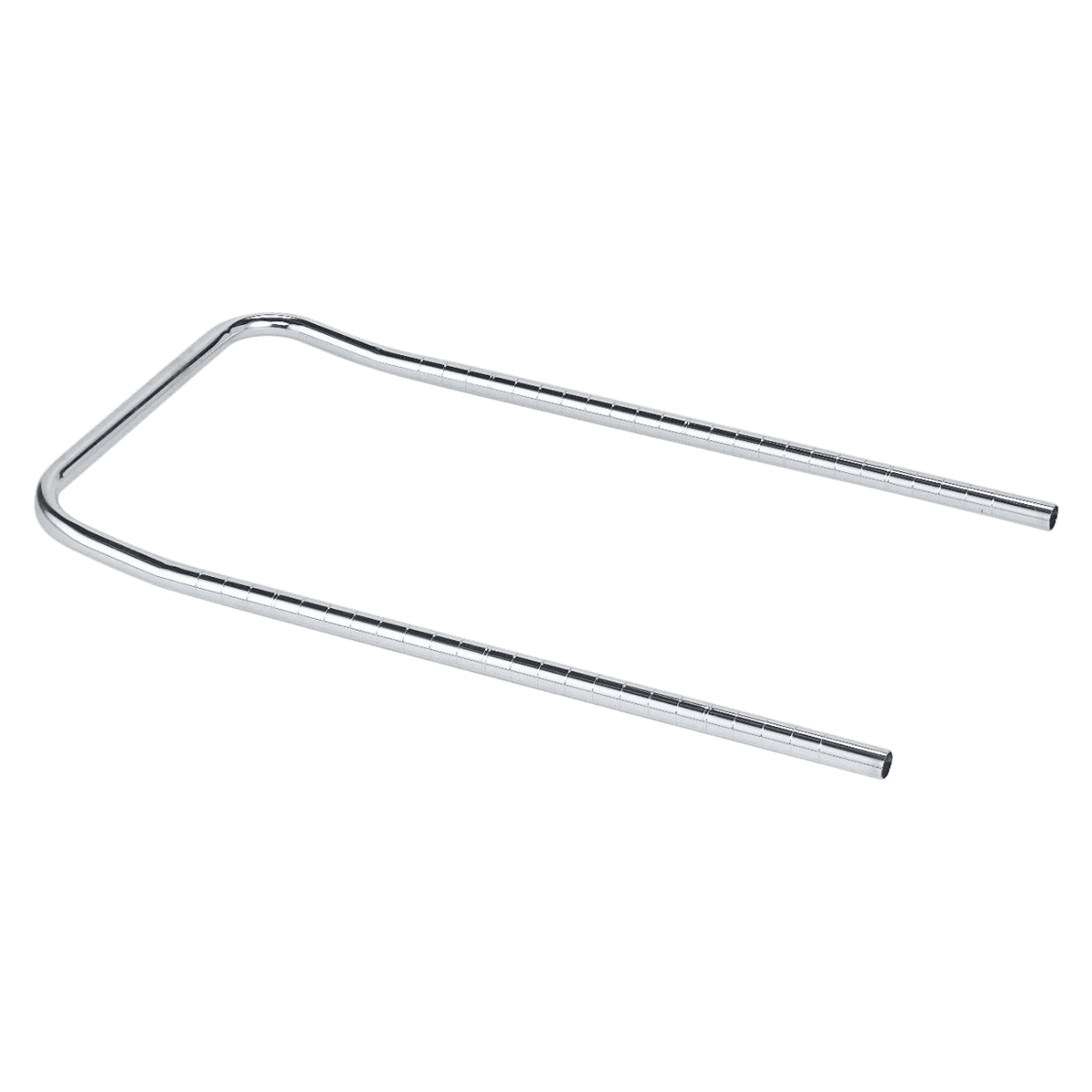 InterMetro Industries Utility Cart Handle, Stainless Steel, Replacement Part - Handle Utility Cart SS - Image 1