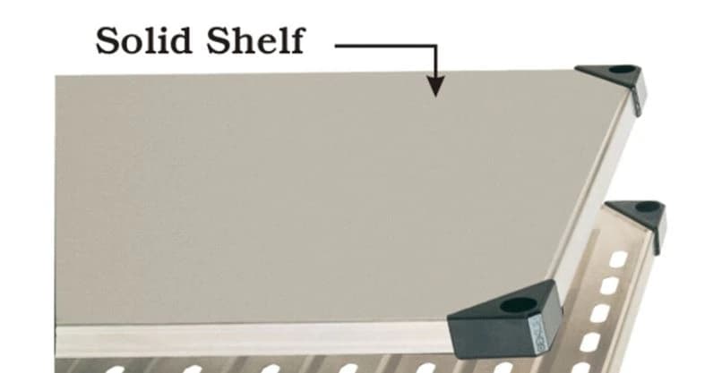 InterMetro Industries Solid Stainless Steel Shelf, 14" x 24" - Shelf Solid SS 14x24" - Image 1