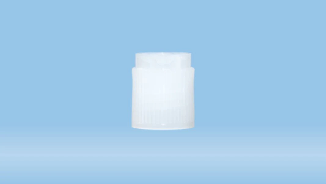 Sarstedt Screw Tube Cap, Plastic, 13mm, for 75x13mm Tubes, 1000/Pk thumbnail 2