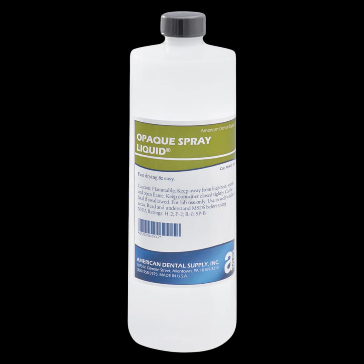 American Dental Supply Opaque Spray Liquid, 16 oz Bottle - Opaque Spray - Image 1