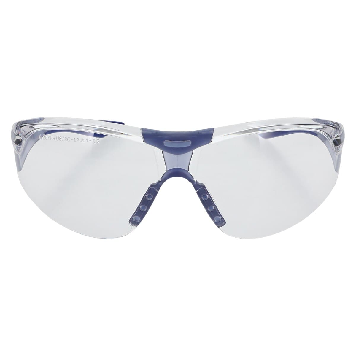 Hager Avions Protective Eyewear, Slim Fit Wrap-Around, Blue Frame, Clear Lens, Anti-Fog/Anti-Scratch, 100921 thumbnail 4