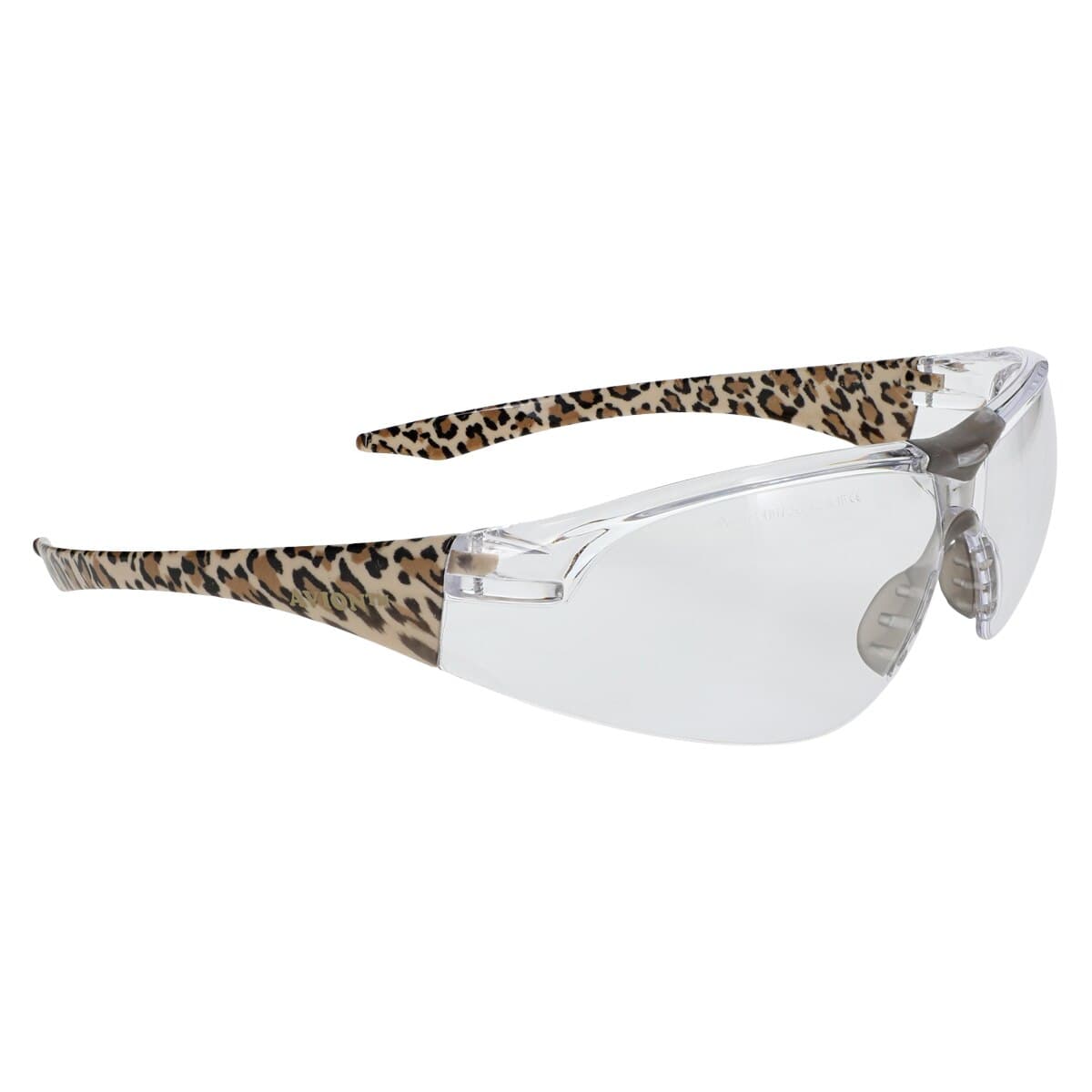 Hager Worldwide Feline Wraparound Protective Eyewear, Leopard Print Temples, Clear Anti-Fog/Anti-Scratch Lens, 1 Each, 100931 thumbnail 3