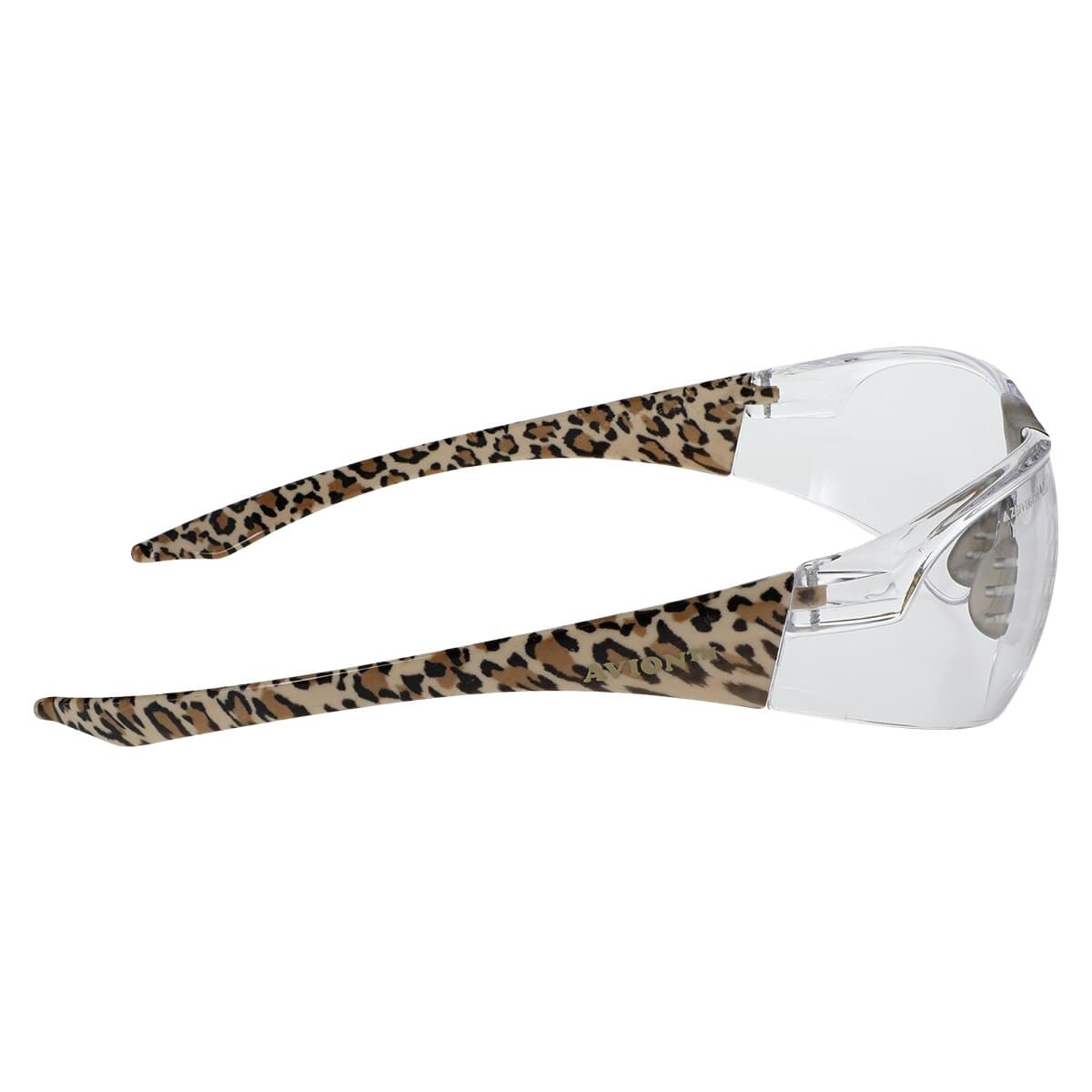 Hager Worldwide Feline Wraparound Protective Eyewear, Leopard Print Temples, Clear Anti-Fog/Anti-Scratch Lens, 1 Each, 100931 thumbnail 5