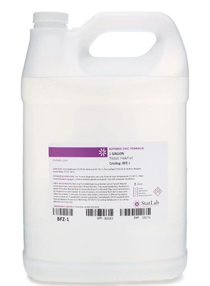 Statlab Medical Products Buffered Zinc Formalin, 5 Gallon (Box of 1) - Buffered Zinc Formalin - Image 1