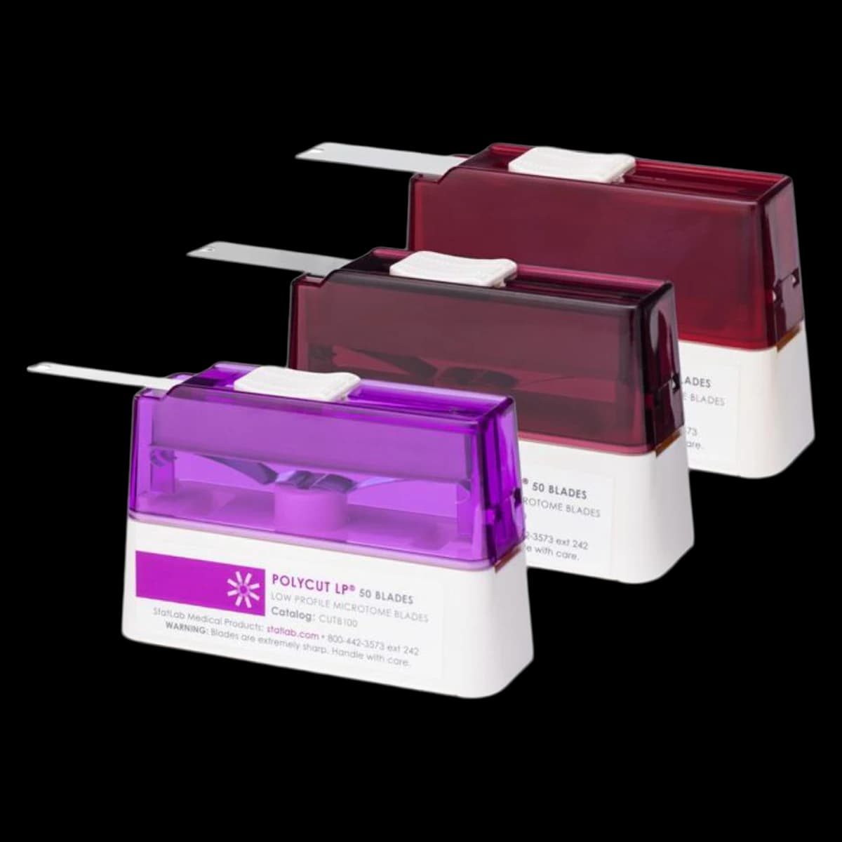 Statlab Medical Products PolyCut Low Profile Microtome Blades, 50/Box - Blades Microtome Polycut LP - Image 1