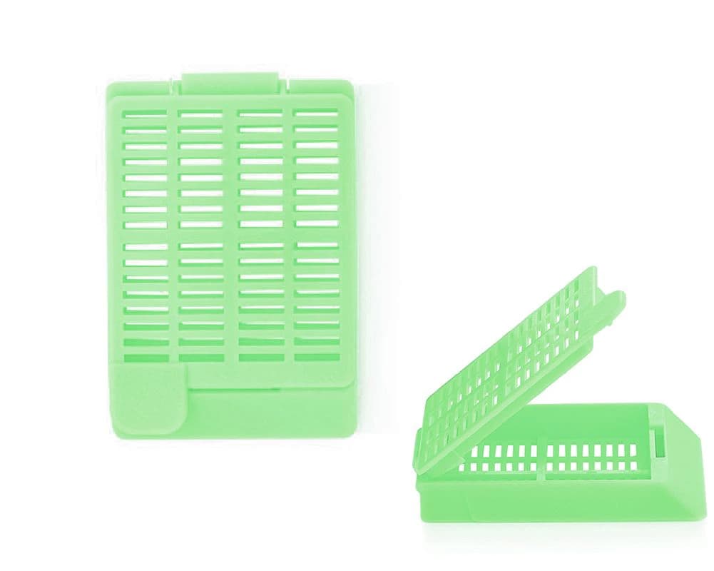 Statlab Medical Products Embedding Cassettes, Hinged Lid, Green, 500/Box - Embedding Cassettes Hinged - Image 1
