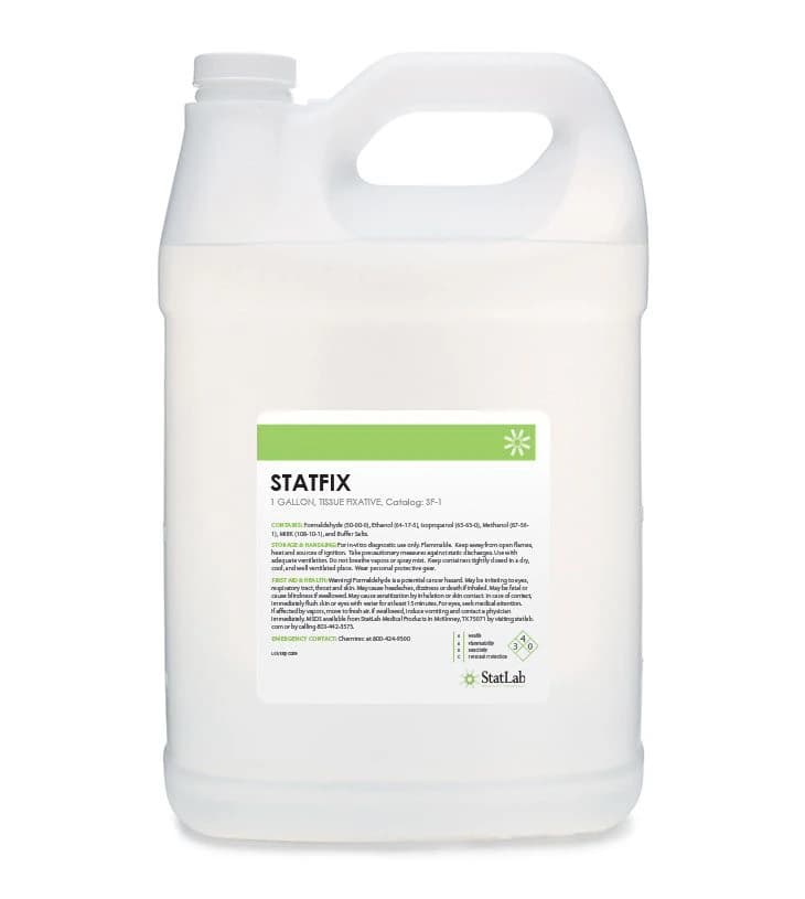 StatFix Formalin Fixative, Buffered Alcohol, 1 Gallon Bottle - Statfix - Image 1