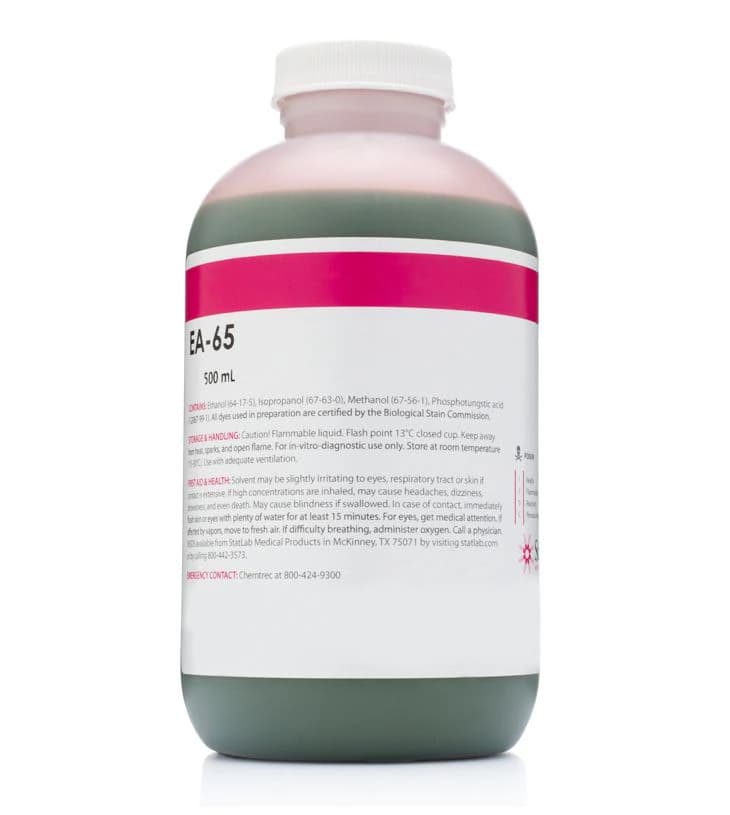 Statlab Medical Products Papanicolaou Stain EA-65, 500 mL Bottle - EA-65 - Image 1