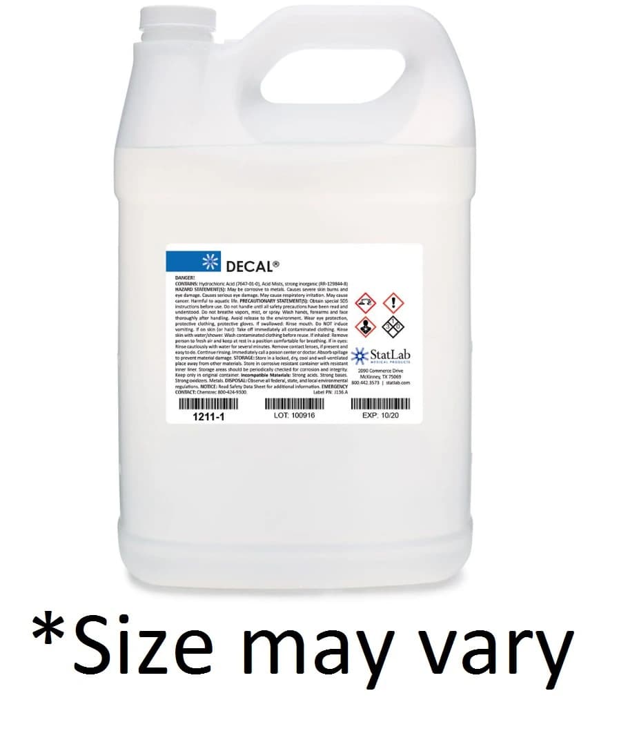 Statlab Medical Products Decal Decalcifier, 5 Gallon Box - Decal - Image 1