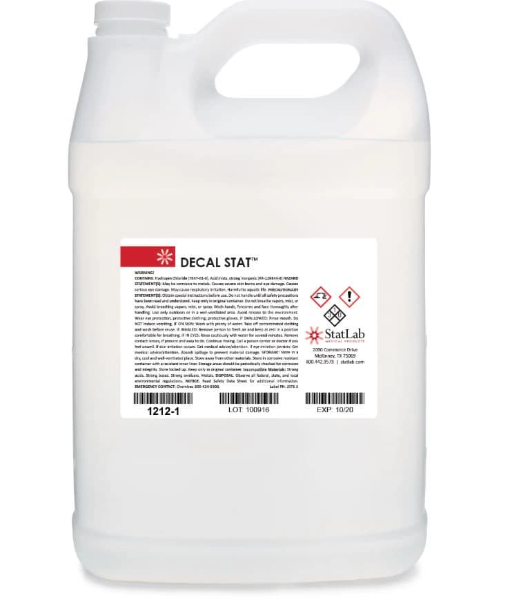Decal-Stat Decalcifier Solution, 1 Gallon Bottle - Decal-Stat - Image 1