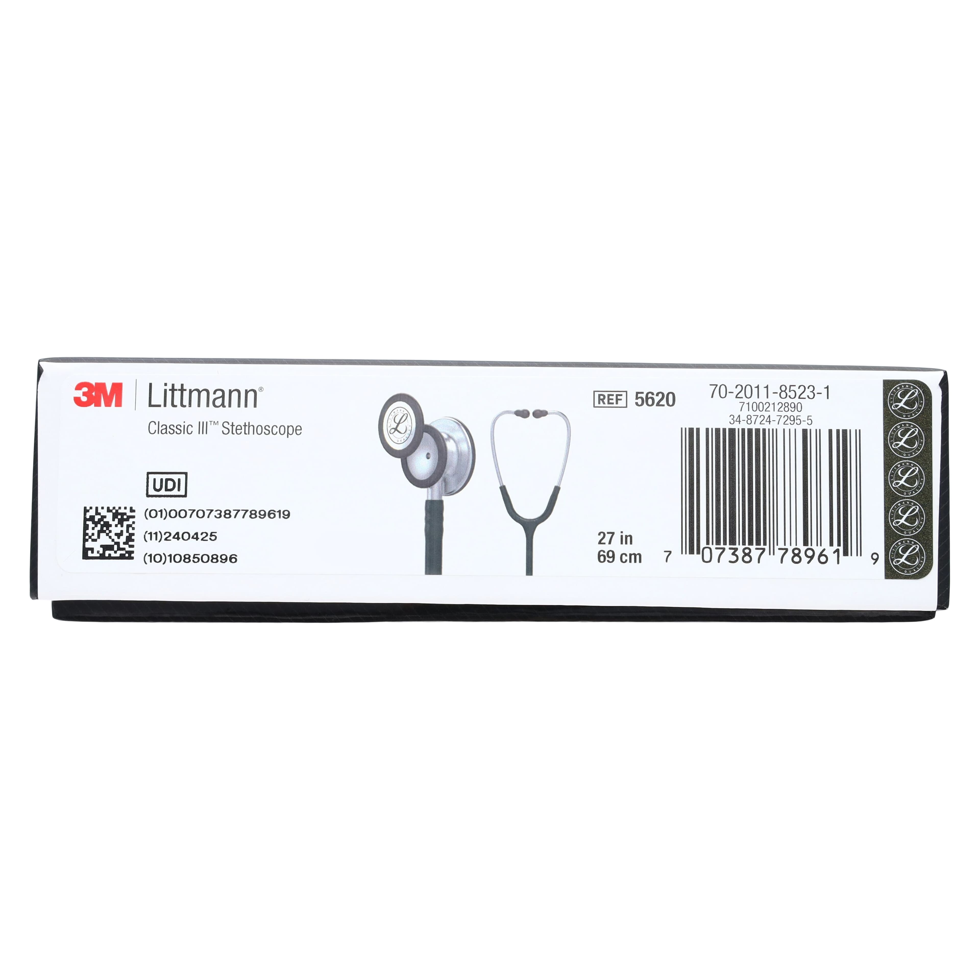 Littmann Classic III Stethoscope, 27", Black, Double-Sided, Model 5620 thumbnail 11