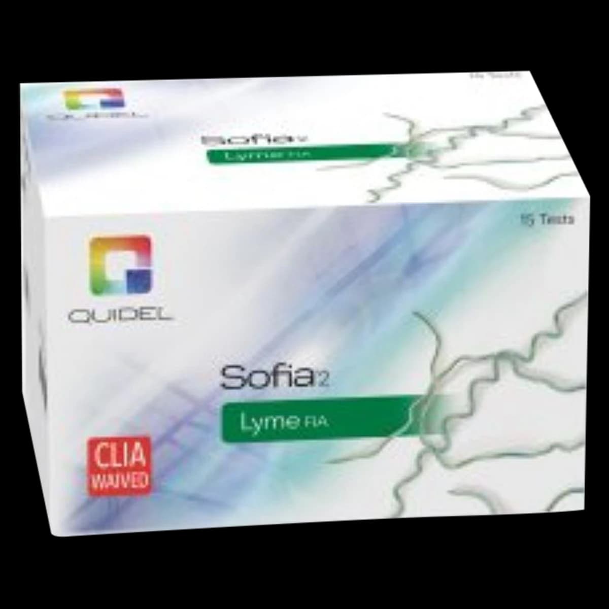 Quidel Sofia 2 Lyme Test Kit, CLIA Waived, 15 Tests/Kit - Sofia Lyme (CLIA Waived) - Image 1