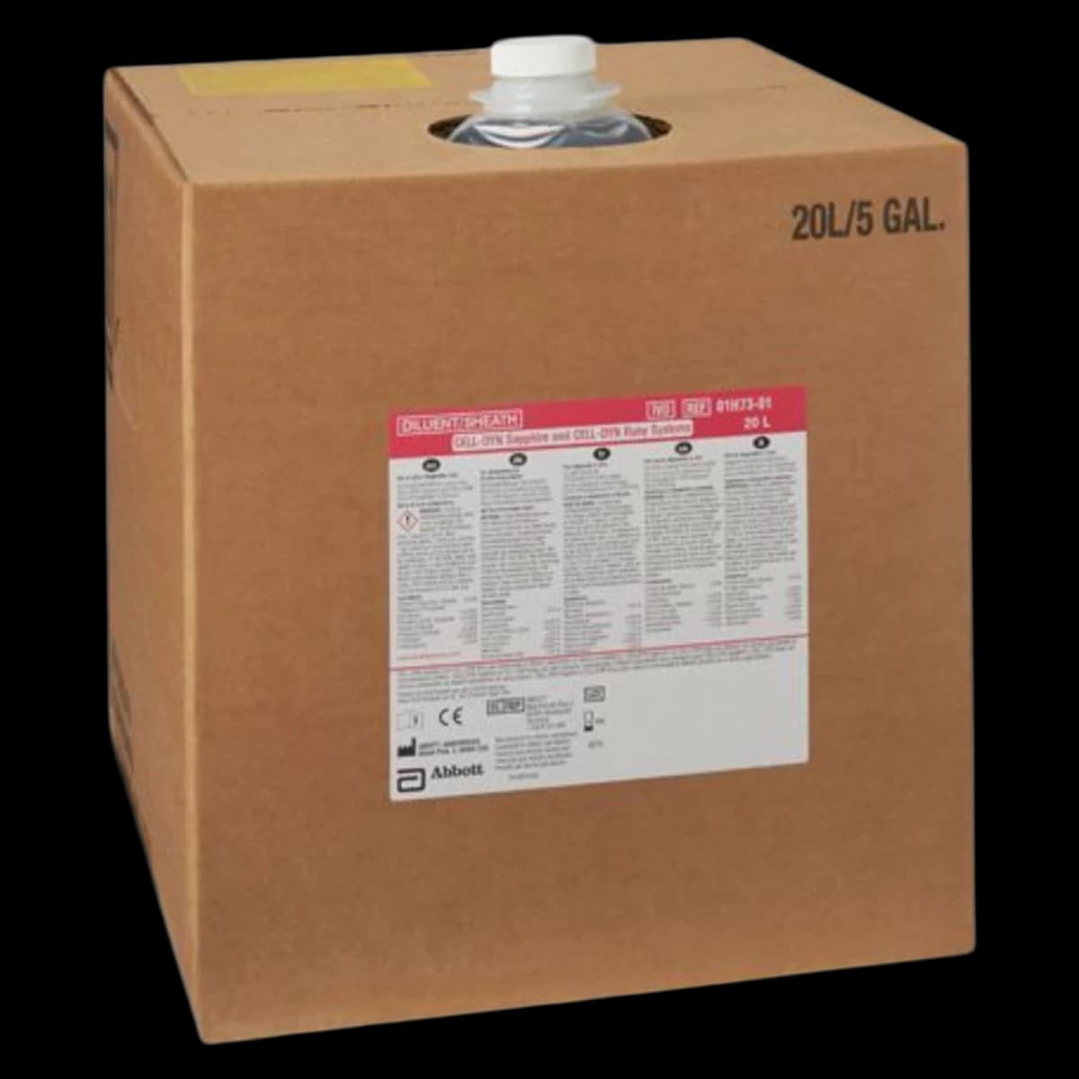 Abbott Cell-Dyn Ruby/Sapphire Diluent/Sheath Reagent, 20L - Sapphire Ruby Syst Dilnt/Shth - Image 1