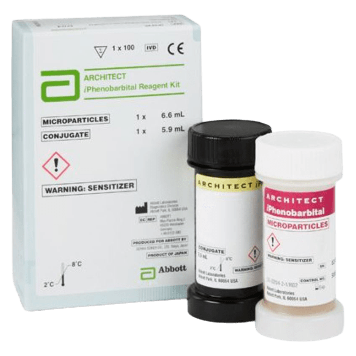 Abbott iPhenobarbital Reagent Kit, 100 Tests, 01KT0J08K0BQ3F23ACR2W1R1CM - iPhenobarbital Reagent Kit - Image 1