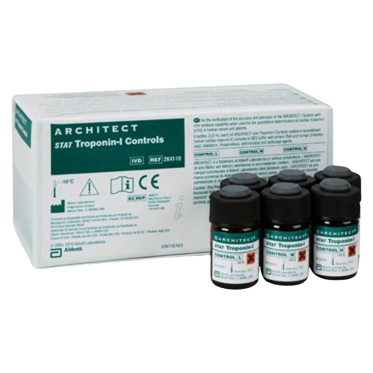 Abbott Architect STAT Troponin-I Standard Control, 6 x 3 mL - STAT Troponin-I Controls - Image 1
