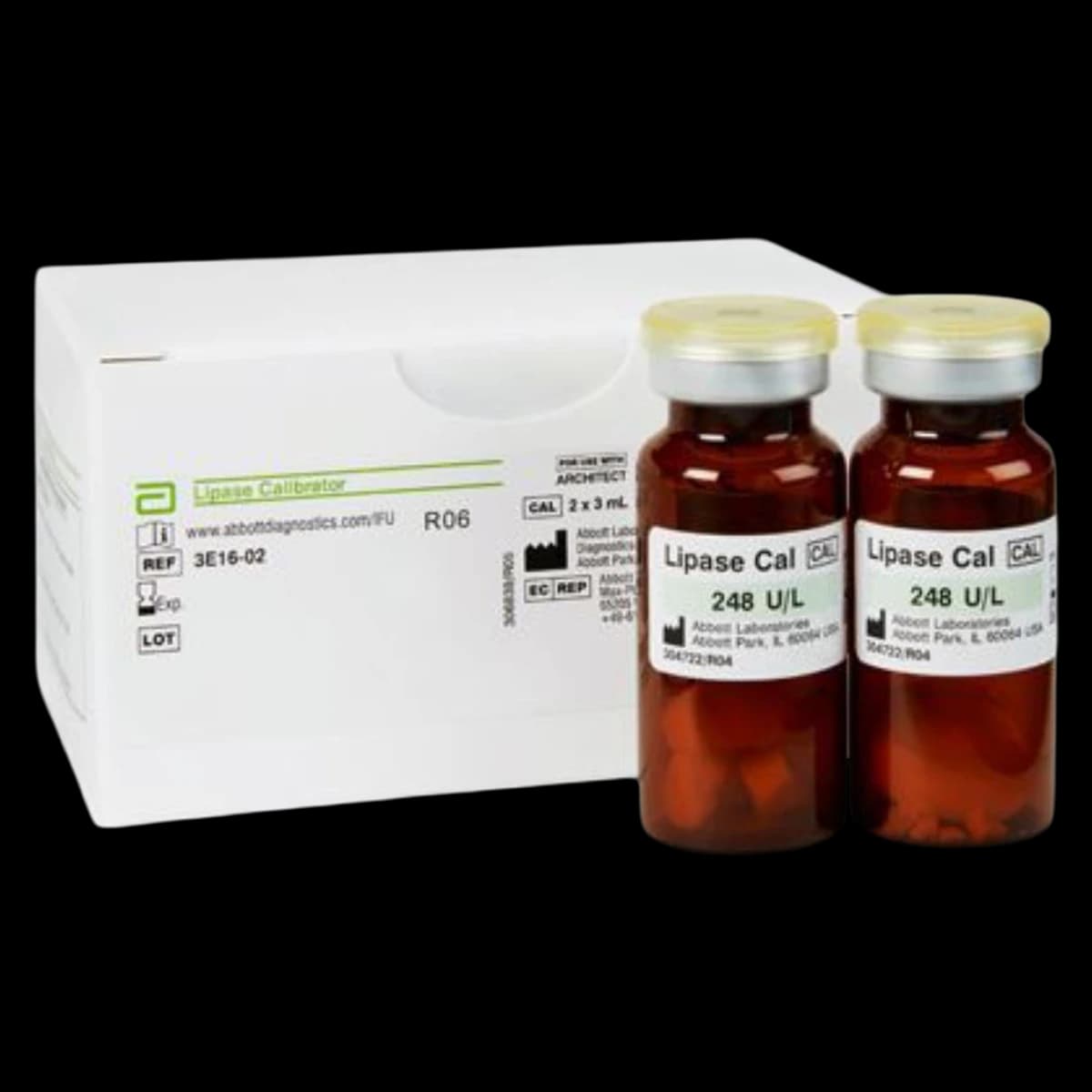 Abbott Architect Lipase Calibrator, 2 x 3 mL - Lipase Calibrator - Image 1