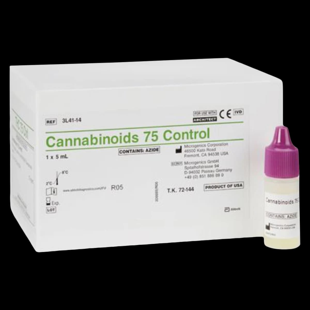 Abbott Cannabinoids 75 Control, Standard Control, Each - Cannabinoids 75 Control - Image 1