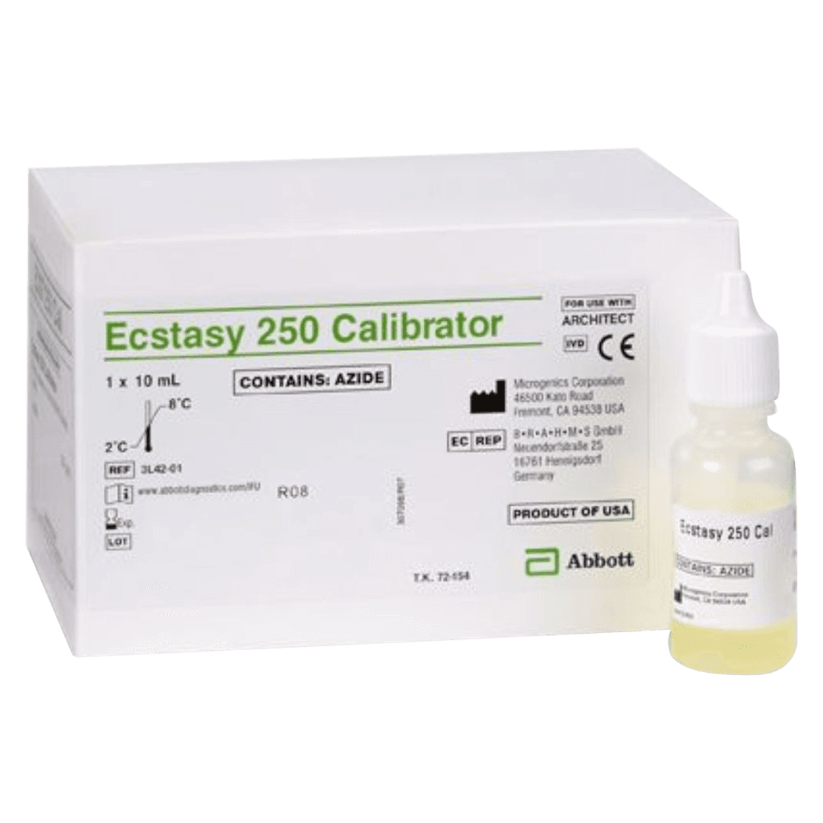 Abbott Multigent Ecstasy 250 Calibrator, 1 x 10 mL - Ecstasy 250 Calibrator - Image 1