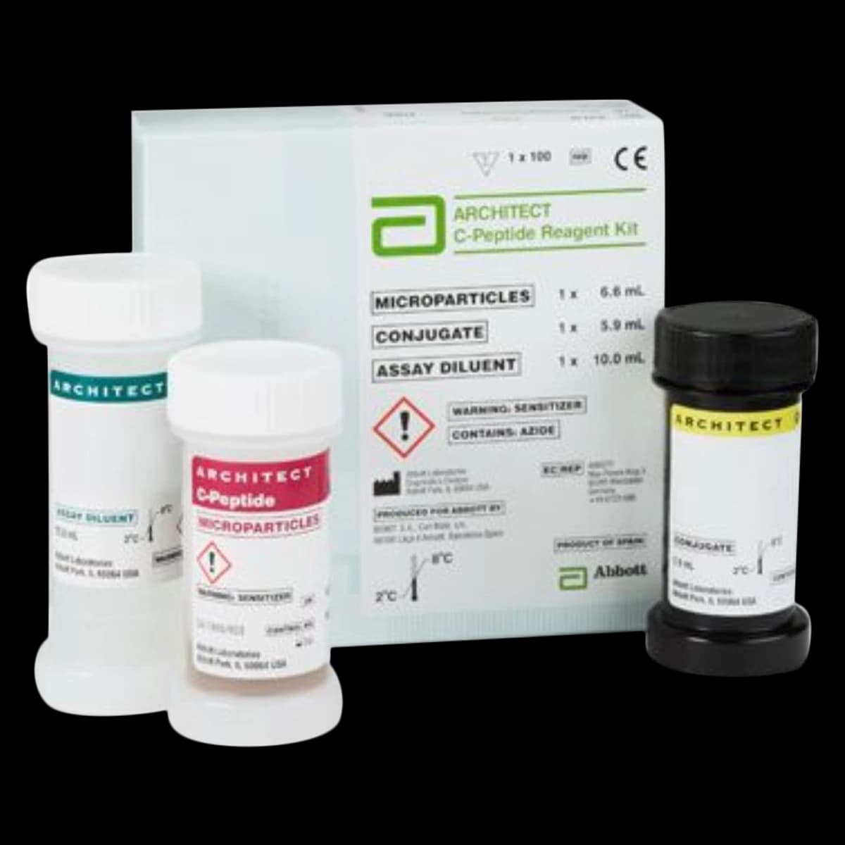 Abbott C-Peptide Reagent Kit, 100 Tests, 01KT0J03438AB2VGJTMQY2M756 - C-Peptide Reagent Kit - Image 1
