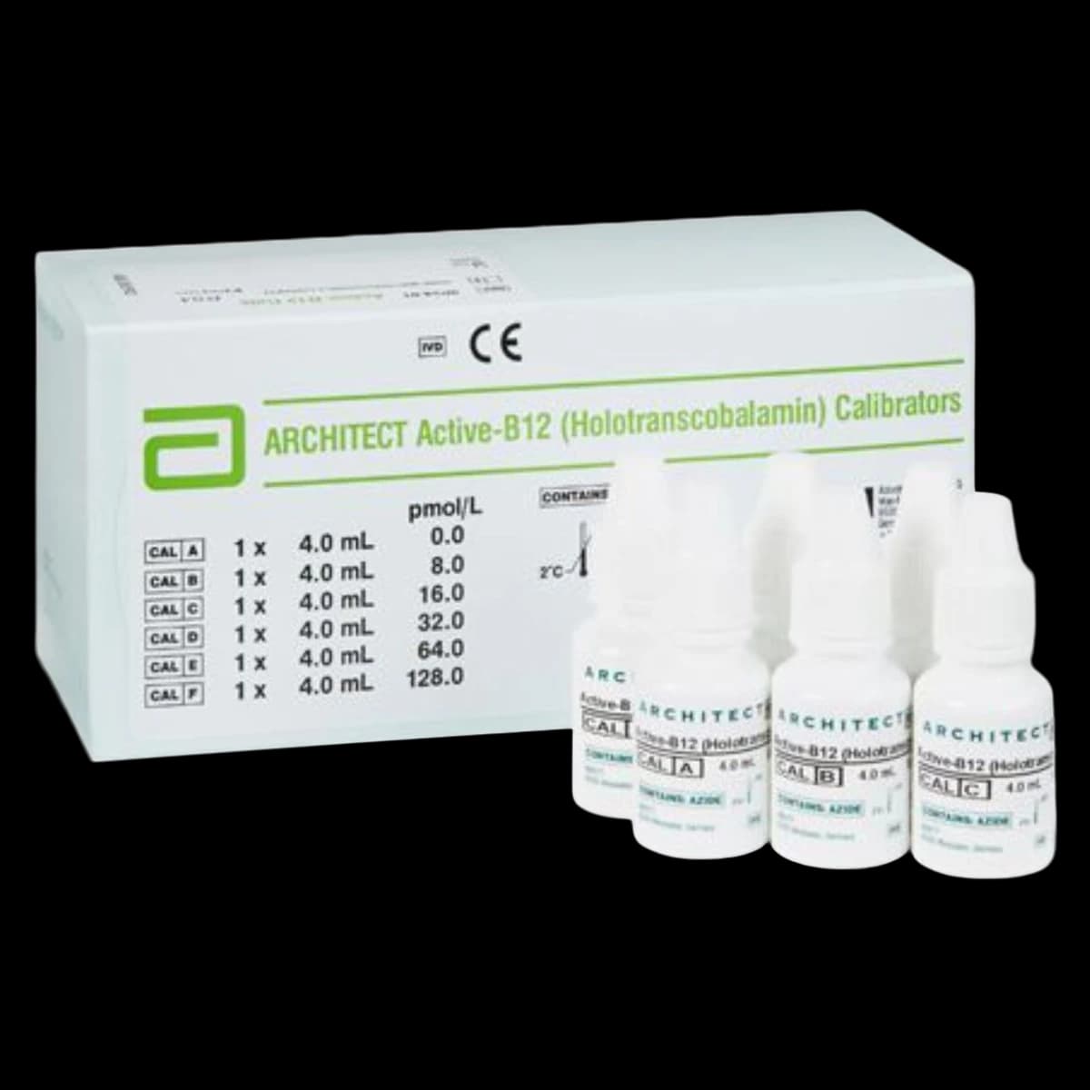Abbott Active-B12 Calibrators, 6 x 4 mL - Active-B12 Calibrators - Image 1