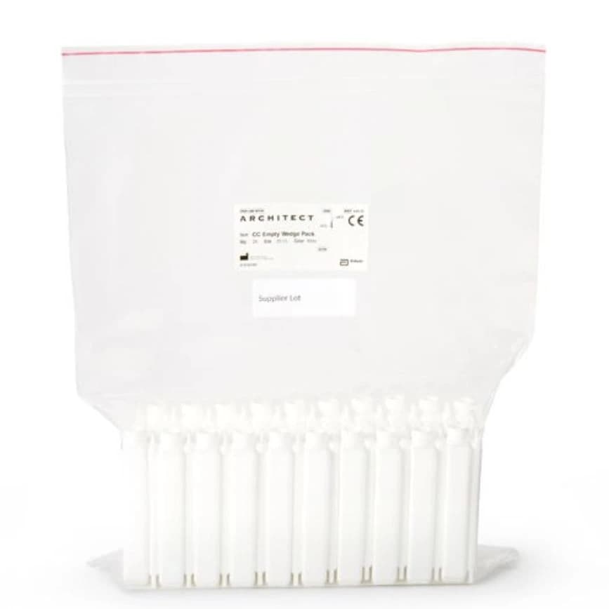 Abbott Oak Mix Cartridge, Clinical Chemistry, 20 mL, Empty Wedge, White - Cc 20Ml Cartridge, White - Image 1