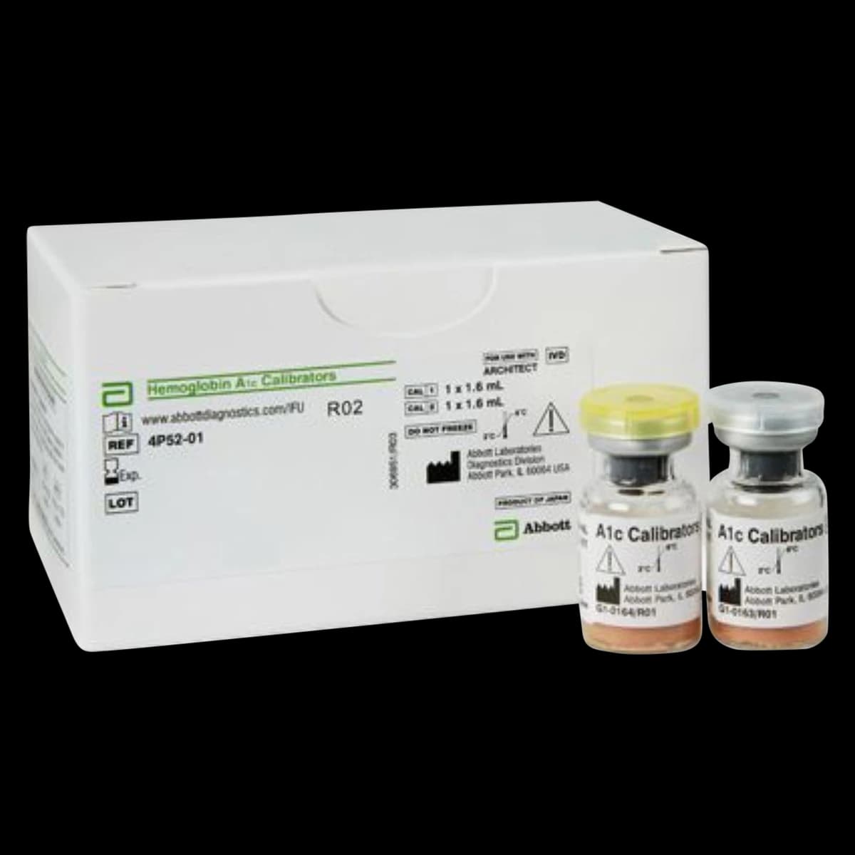 Abbott Hemoglobin A1c Calibrators, 2 x 1.6 mL - Hemoglobin A1c Calibrators - Image 1