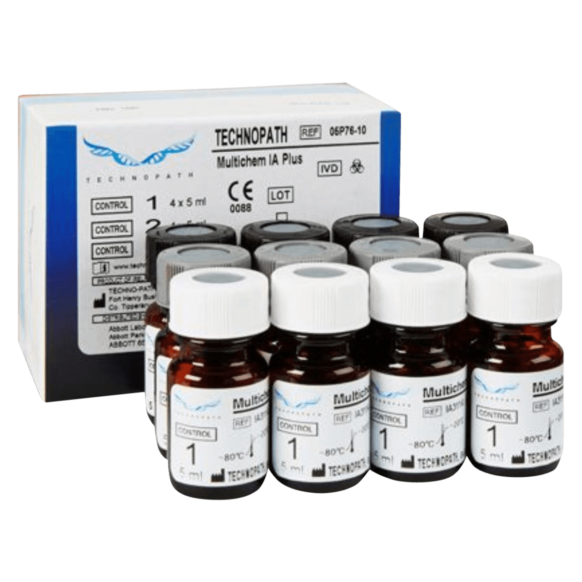 Abbott Multichem IA Plus Multi-Analyte 3-Level Control Kit, 3 x 4 x 5 mL - Multichem IA Plus - Image 1