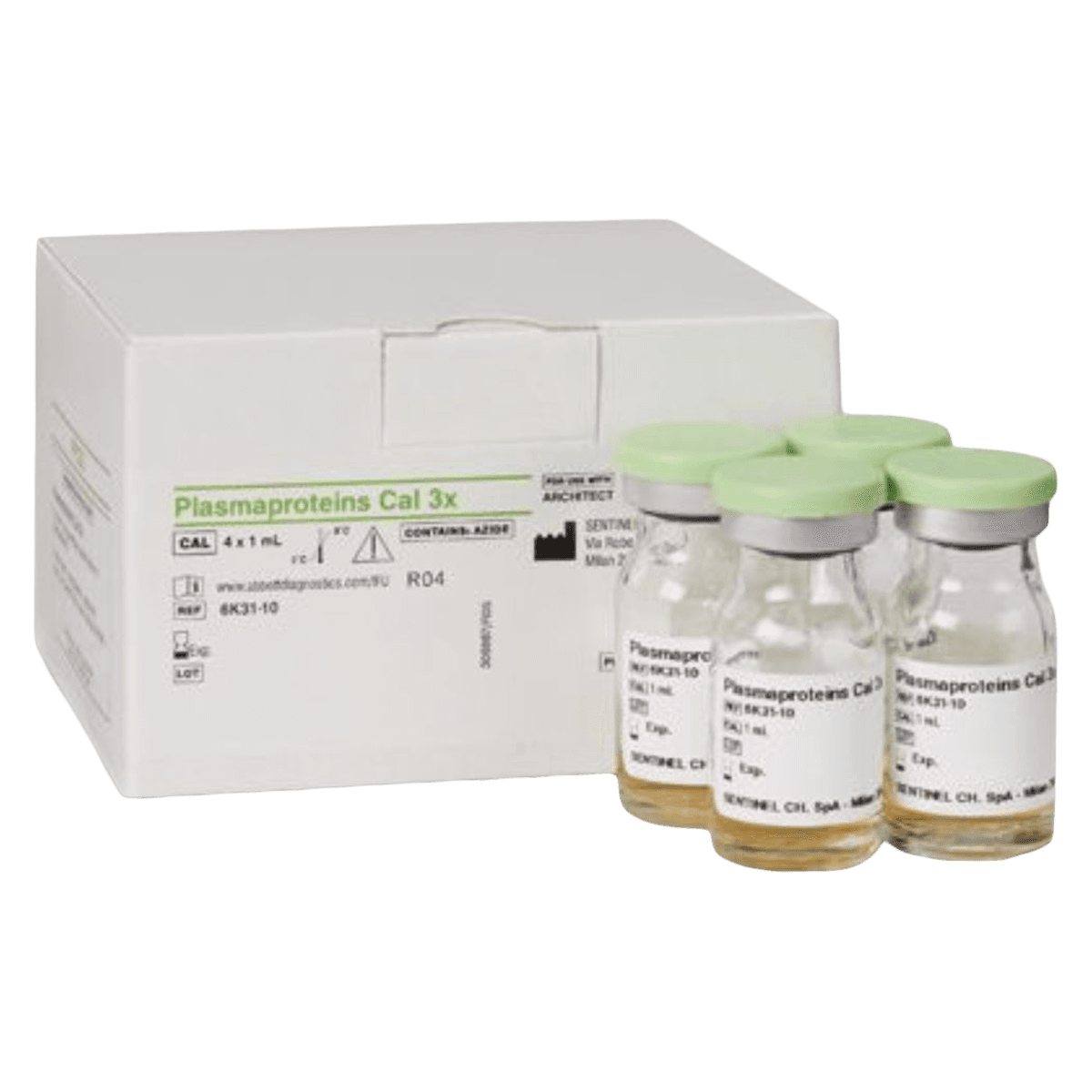 Abbott Plasmaproteins Calibrator 3x, Each - Plasmaproteins Cal 3x - Image 1