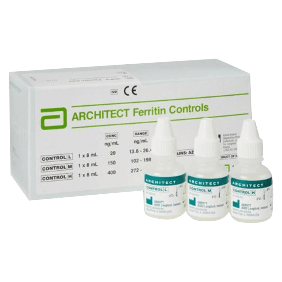 Architect Ferritin Controls, Standard Control, 3x8mL, 01KT0J098QDT6RMB5KG09EH73A - Architect Ferritin Controls - Image 1