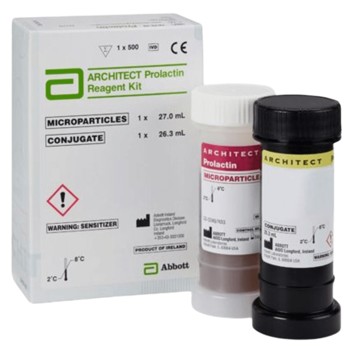 Abbott Architect Prolactin Reagent Kit, 1x27/1x26.3mL, 500 Tests, 01KT0J09R4D5CHCX186PEFW20J - Prolactin Reagent Kit - Image 1