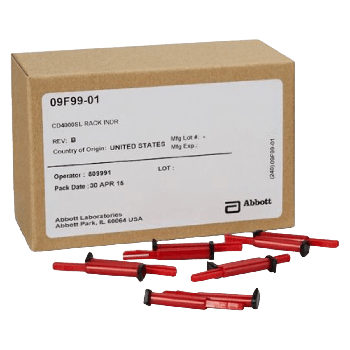 Abbott Cell-Dyn Sapphire Rack Indicator, 10/Pack - CDS/4K SLRK NDCTR(10/PKG) - Image 1