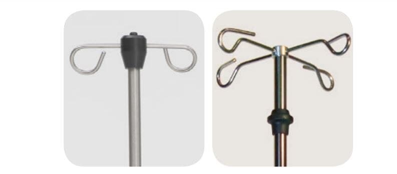 Champion IV Pole, 4-Hook, for Recliner - IV Pole 4-Hook f/ Recliner - Image 1